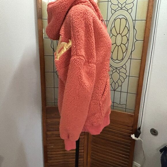 Disneyland Spirit Jersey Rose Gold Sherpa Pullover Hoodie Size S NWT - Picture 3 of 16